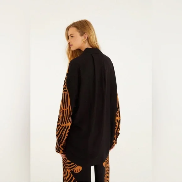 FARM Rio Black Tiger Long Sleeve Shirt - Picture 7 of 9